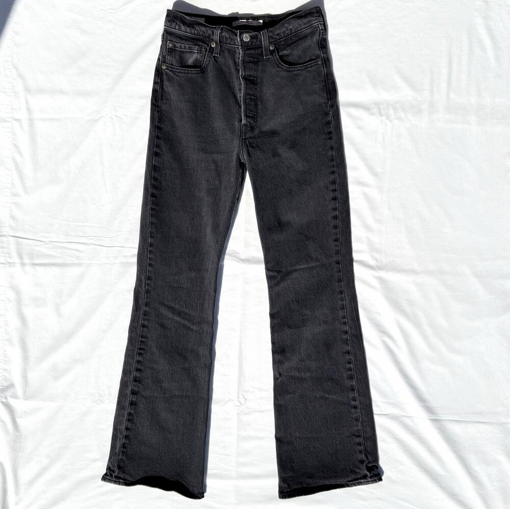 Levi’s Rib cage Boot Jeans Womens 27 Black High Rise Bootcut
